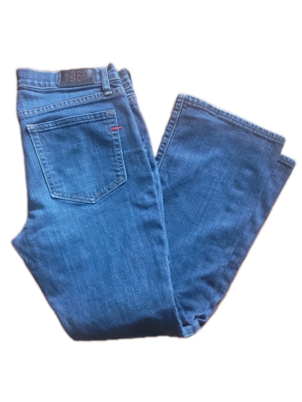 Gap‎ 1969 Womens Jeans 8A Low-Rise Bootcut Blue Selvedge Retro VTG 2007 Y2k